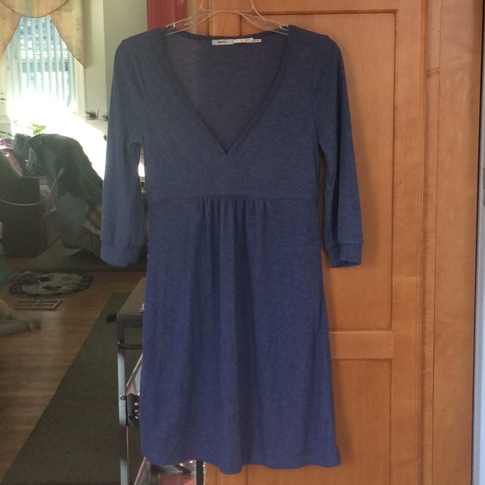 Comfy Casual 3/4 Sleeve Midi Dress